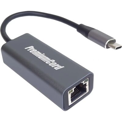 Adaptateur USB-C à Ethernet Gigabit PremiumCord - Blanc - Publicité Adaptateur USB-C à Ethernet Gigabit PremiumCord - Blanc - Publicité