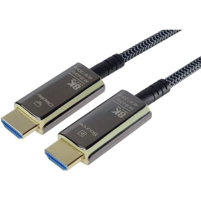 PremiumCord Ultra High Speed HDMI 2.1 optikai fiber kábel 20m - Videókábel PremiumCord Ultra High Speed HDMI 2.1 optikai fiber kábel 20m - Videókábel