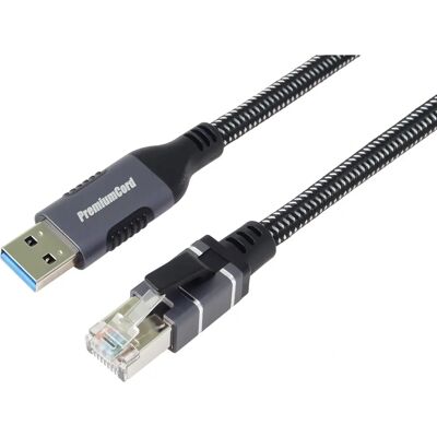 Cable Ethernet USB 3.2 a LAN RJ45 10/100/1000 - 2m Cable Ethernet USB 3.2 a LAN RJ45 10/100/1000 - 2m