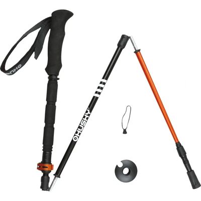 Bâtons de trekking Husky Modèle Scrod Pliables en Aluminium - Noir/Orange - Bâtons de Trekking - Publicité Bâtons de trekking Husky Modèle Scrod Pliables en Aluminium - Noir/Orange - Bâtons de Trekking - Publicité