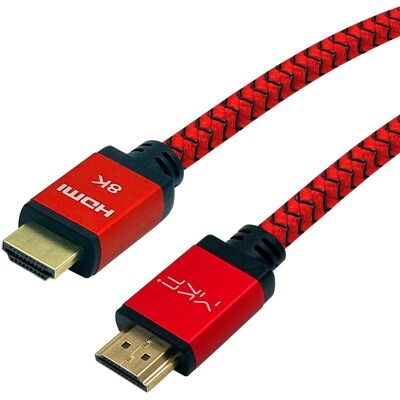 MK Floria MKF-H8KHDMI21 Câble HDMI - 1m - Supporte 8K, 2.1, 48Gb/s - Publicité MK Floria MKF-H8KHDMI21 Câble HDMI - 1m - Supporte 8K, 2.1, 48Gb/s - Publicité