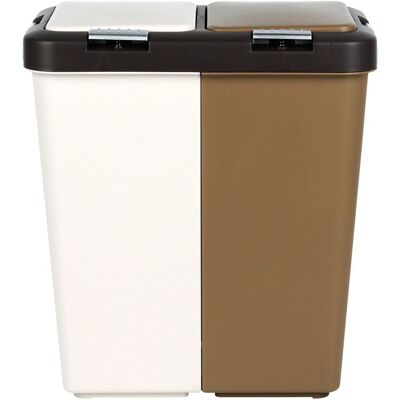Orion Poubelle - Compartiments doubles 20L - 46x29x49 cm - Publicité Orion Poubelle - Compartiments doubles 20L - 46x29x49 cm - Publicité