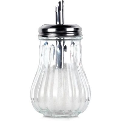 Orion Suiker Dispenser - Glas & Staal, Precieze Dosering Orion Suiker Dispenser - Glas & Staal, Precieze Dosering