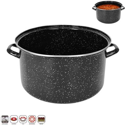 Orion Lem 20L Poêle en acier émaillé - Poêle de cuisine - Publicité Orion Lem 20L Poêle en acier émaillé - Poêle de cuisine - Publicité