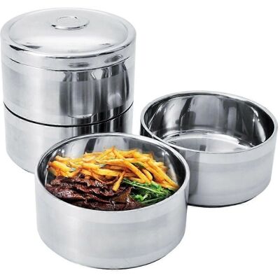 Orion Termos na Převážení Jídla - 4 Nádoby Nerezová Ocel 1,1L Orion Termos na Převážení Jídla - 4 Nádoby Nerezová Ocel 1,1L