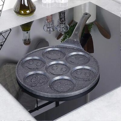 Orion Granit Bratpfanne mit 7 Förmchen - Pancakes & Eier Perfekt Orion Granit Bratpfanne mit 7 Förmchen - Pancakes & Eier Perfekt