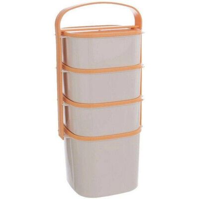 Orion Lunchbox mit vier Behältern und Griff für einfachen Transport Orion Lunchbox mit vier Behältern und Griff für einfachen Transport