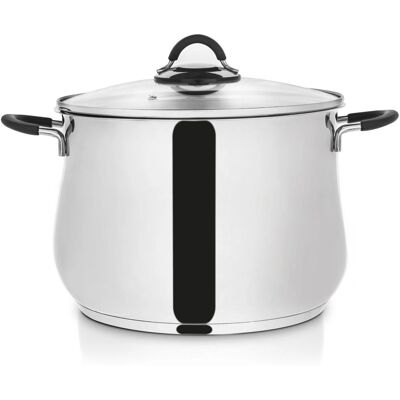 Casserole en acier inoxydable Orion avec couvercle en verre DALIE 26cm 10,6L - Publicité Casserole en acier inoxydable Orion avec couvercle en verre DALIE 26cm 10,6L - Publicité