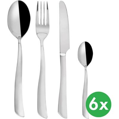 Zestaw sztućców SHAPE - 24 sztuki dla 6 osób Zestaw sztućców SHAPE - 24 sztuki dla 6 osób