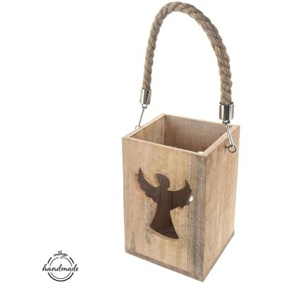 Orion - Mango - drewno - 20.5 cm - latarnia Orion - Mango - drewno - 20.5 cm - latarnia