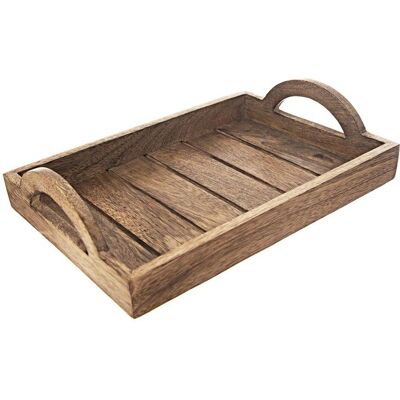 Orion Plateau de Service Rectangulaire en Bois de Mango - Plateau - Publicité Orion Plateau de Service Rectangulaire en Bois de Mango - Plateau - Publicité