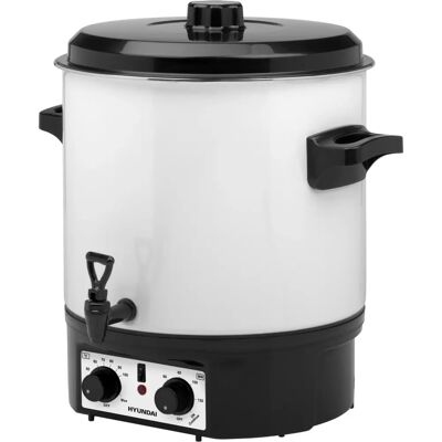 Hyundai PC 200 Einkochautomat - 27L, 14 Gläser, Timer 120 Min Hyundai PC 200 Einkochautomat - 27L, 14 Gläser, Timer 120 Min