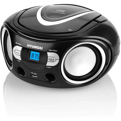 Hyundai TRC 533 AU3BS Tragbares Radio - Unterstützt MP3/WMA, 30FM Sender Hyundai TRC 533 AU3BS Tragbares Radio - Unterstützt MP3/WMA, 30FM Sender