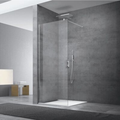 Swiss Aqua Technologies - Mampara de ducha a ras de suelo - 97x200 cm - Transparente - Diseño moderno Swiss Aqua Technologies - Mampara de ducha a ras de suelo - 97x200 cm - Transparente - Diseño moderno