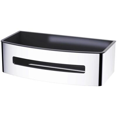 Estante de baño de acero inoxidable Swiss Aqua Technologies - Negro y Cromo - 22cm Estante de baño de acero inoxidable Swiss Aqua Technologies - Negro y Cromo - 22cm
