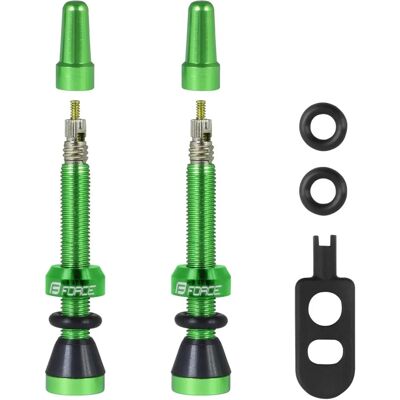 Force Grüne 44mm Tubeless Ventile - Ventile Force Grüne 44mm Tubeless Ventile - Ventile