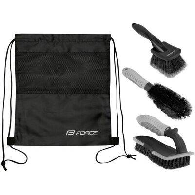 Set di pulizia bici Force Eco - 3 pezzi Set di pulizia bici Force Eco - 3 pezzi