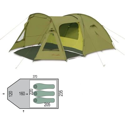 Tiendas Pinguin Campus 3 Duralu - Familiar, Impermeable, Rápido de montar Tiendas Pinguin Campus 3 Duralu - Familiar, Impermeable, Rápido de montar