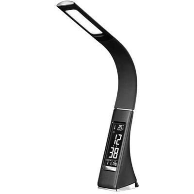 Solight WO46-B Schwarze dimmbare LED-Schreibtischlampe mit Display Solight WO46-B Schwarze dimmbare LED-Schreibtischlampe mit Display