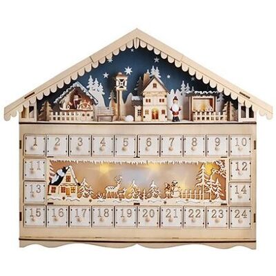 Solight 1V258 Hnědý LED adventní kalendář ve tvaru horské chaty - Dekorativní osvětlení Solight 1V258 Hnědý LED adventní kalendář ve tvaru horské chaty - Dekorativní osvětlení