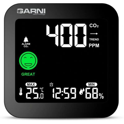 GARNI 201 OneCare - Luftqualitätsmonitor - CO2, Temperatur, Luftfeuchtigkeit GARNI 201 OneCare - Luftqualitätsmonitor - CO2, Temperatur, Luftfeuchtigkeit
