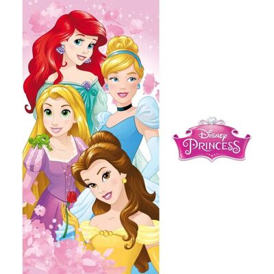 Toalha de Praia Disney Princess Flores Rosadas - Toalha de Praia Toalha de Praia Disney Princess Flores Rosadas - Toalha de Praia