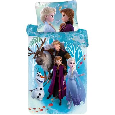 Housse de couette Disney Frozen - 140x200 cm - Coton - Famille Housse de couette Disney Frozen - 140x200 cm - Coton - Famille