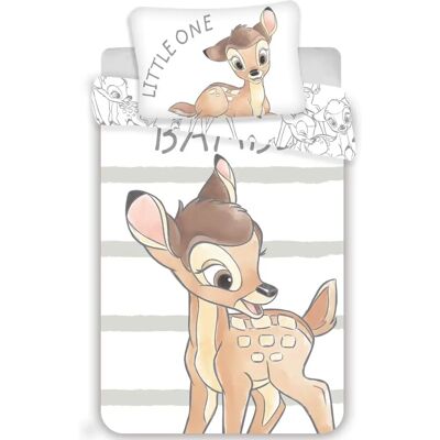 Housse de couette Disney Bambi en coton - 100 x 135 cm - Blanc Housse de couette Disney Bambi en coton - 100 x 135 cm - Blanc