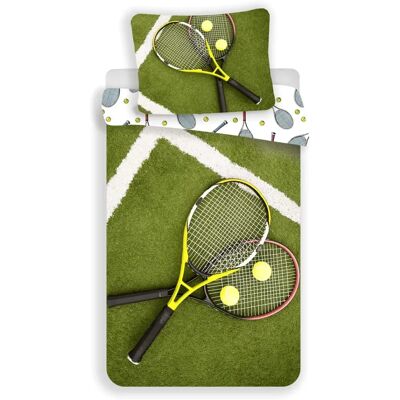 Jerry Fabrics Käännettävä tennispeitevuode - Yhden hengen sänky 140x200cm Jerry Fabrics Käännettävä tennispeitevuode - Yhden hengen sänky 140x200cm