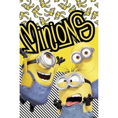 Couverture en polaire bleue Minions - 100x150 cm - Douce et Confortable - Publicité Couverture en polaire bleue Minions - 100x150 cm - Douce et Confortable - Publicité