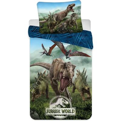 Jurassic World Dinozaury Poszwa na kołdrę 140x200 Bawełna Wielobarwny Jurassic World Dinozaury Poszwa na kołdrę 140x200 Bawełna Wielobarwny