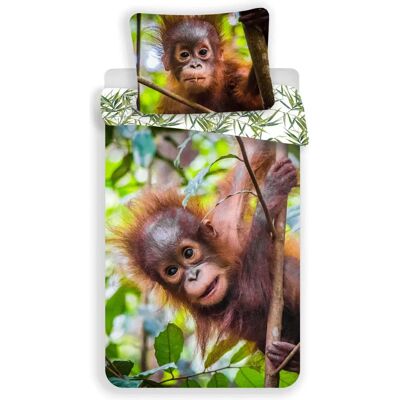 Sweet Home Orang-Utan Wendbare Baumwollbettbezug - Europäische Größe Sweet Home Orang-Utan Wendbare Baumwollbettbezug - Europäische Größe