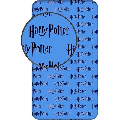 Harry Potter Blauw Enkelblad - Katoen Harry Potter Blauw Enkelblad - Katoen