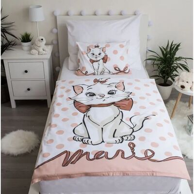 Conjunto de Capa de Edredão Disney Marie em Algodão Conjunto de Capa de Edredão Disney Marie em Algodão