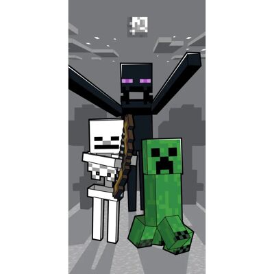Minecraft Strandlaken Mob Attack - 70x140cm Minecraft Strandlaken Mob Attack - 70x140cm