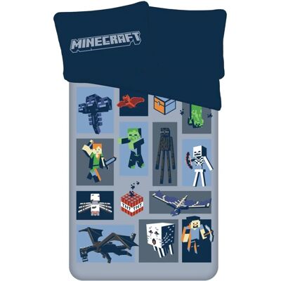 Minecraft Emblematic Polyester Dekbedovertrek - 140x200cm Minecraft Emblematic Polyester Dekbedovertrek - 140x200cm