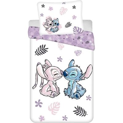 Conjunto de capa de edredão Disney Stitch & Angel - 140x200cm Conjunto de capa de edredão Disney Stitch & Angel - 140x200cm