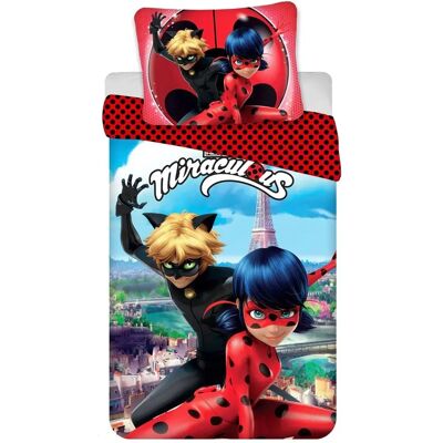 Miraculous Ladybug Bettwäsche - 140x200 cm Baumwolle Miraculous Ladybug Bettwäsche - 140x200 cm Baumwolle