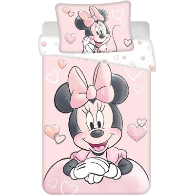 Saco de edredão infantil Disney Minnie Mouse - 100 x 135 cm, algodão Saco de edredão infantil Disney Minnie Mouse - 100 x 135 cm, algodão