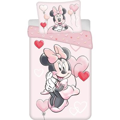 Disney Minnie Mouse Roze Katoenen Dekbedovertrek - Ballon - 140x200cm Disney Minnie Mouse Roze Katoenen Dekbedovertrek - Ballon - 140x200cm