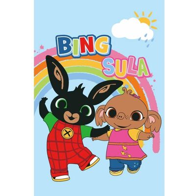 Bing en Sula Blauwe Fleece Plaid - Plaid Bing en Sula Blauwe Fleece Plaid - Plaid