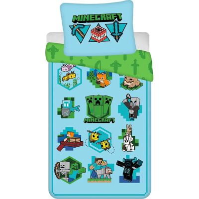 Minecraft Katoen Multicolor Duvet Cover - 140x200 cm Minecraft Katoen Multicolor Duvet Cover - 140x200 cm