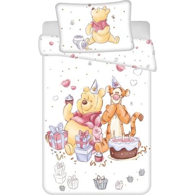 Disney Winnie The Pooh Geburtstagsfeier Bettbezug - Baumwolle Weiß - 135 x 100 cm Disney Winnie The Pooh Geburtstagsfeier Bettbezug - Baumwolle Weiß - 135 x 100 cm