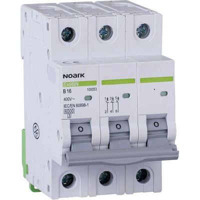 Ex9BN Interruptor de protección - 16A, 3 polos, característica B Ex9BN Interruptor de protección - 16A, 3 polos, característica B