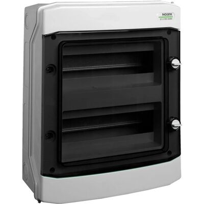 Synerga Kunststoff-Aufputzgehäuse 2 Reihen 2x12 Module Synerga Kunststoff-Aufputzgehäuse 2 Reihen 2x12 Module
