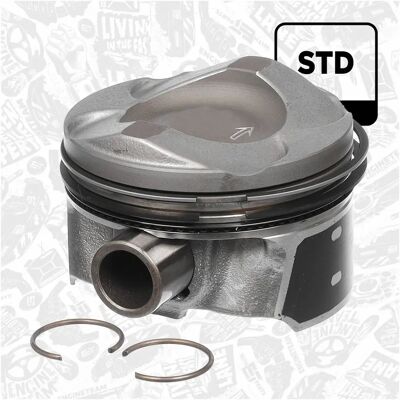 ET ENGINETEAM PM008500 Kolben - Ford Fiesta 6, Focus 3, B-Max, C-Max ET ENGINETEAM PM008500 Kolben - Ford Fiesta 6, Focus 3, B-Max, C-Max