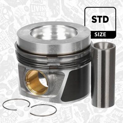 ET ENGINETEAM PM011600 Piston - OEM Numbers VW 03L 107 065 AG, AH, T, AA, S, AB ET ENGINETEAM PM011600 Piston - OEM Numbers VW 03L 107 065 AG, AH, T, AA, S, AB
