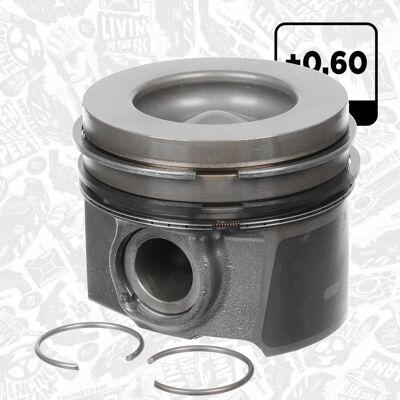 Pistón ET ENGINETEAM PM013060 - Compatible con OEM Pistón ET ENGINETEAM PM013060 - Compatible con OEM