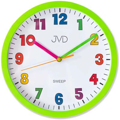 JVD Zelené Tiché Nástěnné Hodiny - Hodiny JVD Zelené Tiché Nástěnné Hodiny - Hodiny