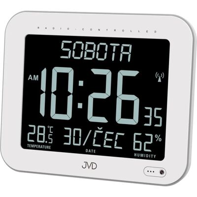 Ceas digital controlat radio JVD - Funcție de alarmă Ceas digital controlat radio JVD - Funcție de alarmă